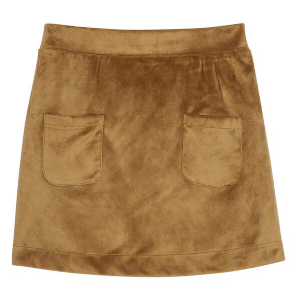 Bisby Mini Skort - Brown‎ Faux Suede size 9 - Picture 1 of 6